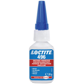 Loctite 496 pillanatragasztó fémek ragasztására